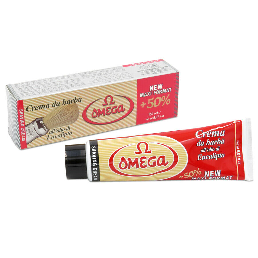 Omega - Shaving Cream With Eucalyptus Oil In Tube - 150 M