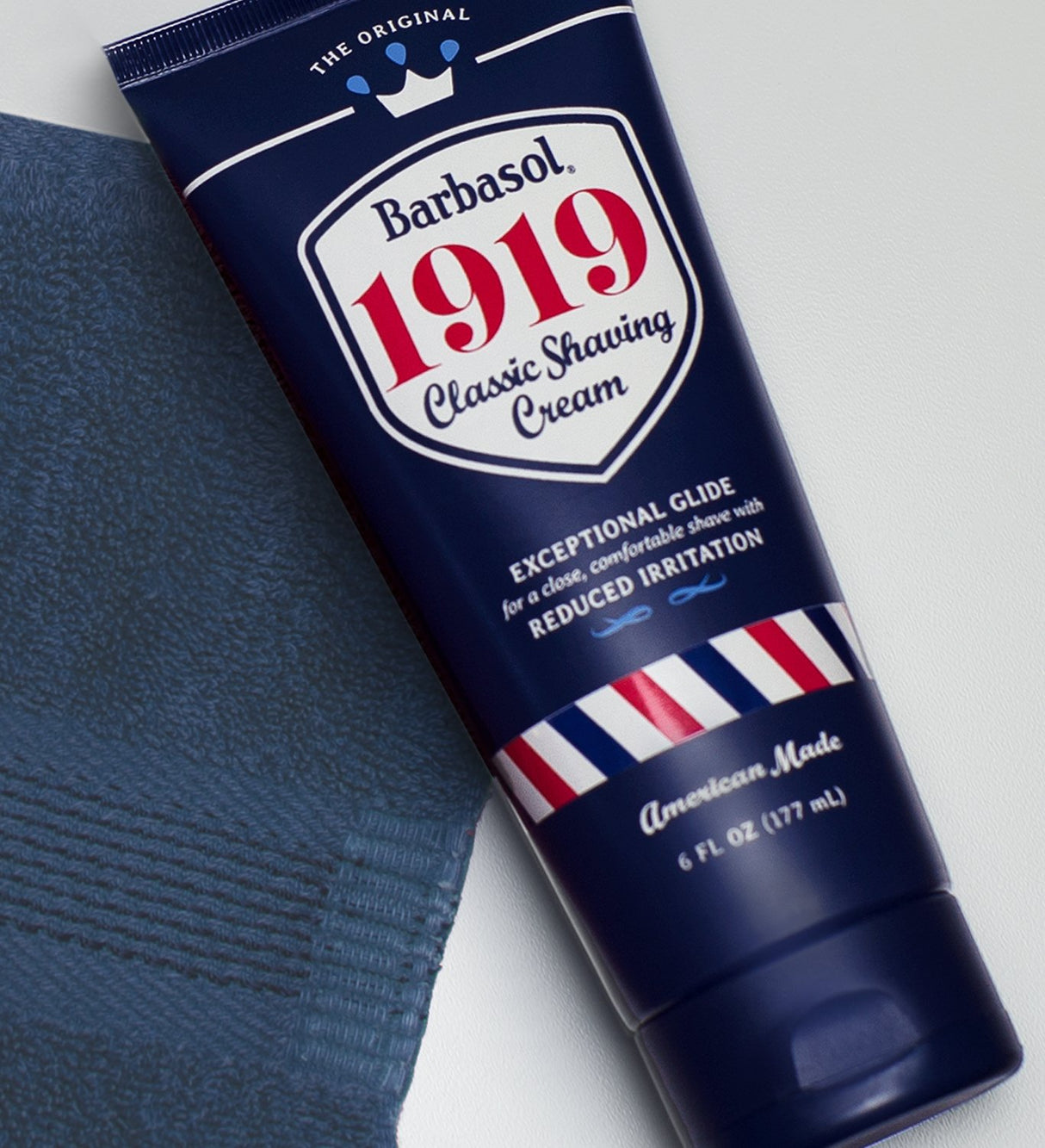Barbasol - 1919 Classic Shaving Cream - 6 Ounces  In 1919, Barbasol invented the very first no brush, no lather, no rub-in shaving cream. Today, we celebrate this milestone with a fresh take on THE ORIGINAL!