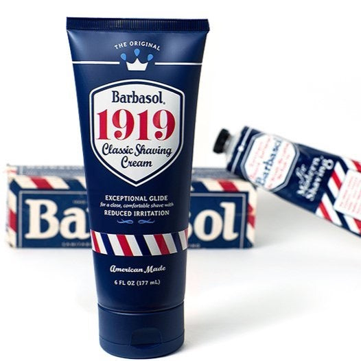 Barbasol - 1919 Classic Shaving Cream - 6 Ounces  In 1919, Barbasol invented the very first no brush, no lather, no rub-in shaving cream. Today, we celebrate this milestone with a fresh take on THE ORIGINAL!