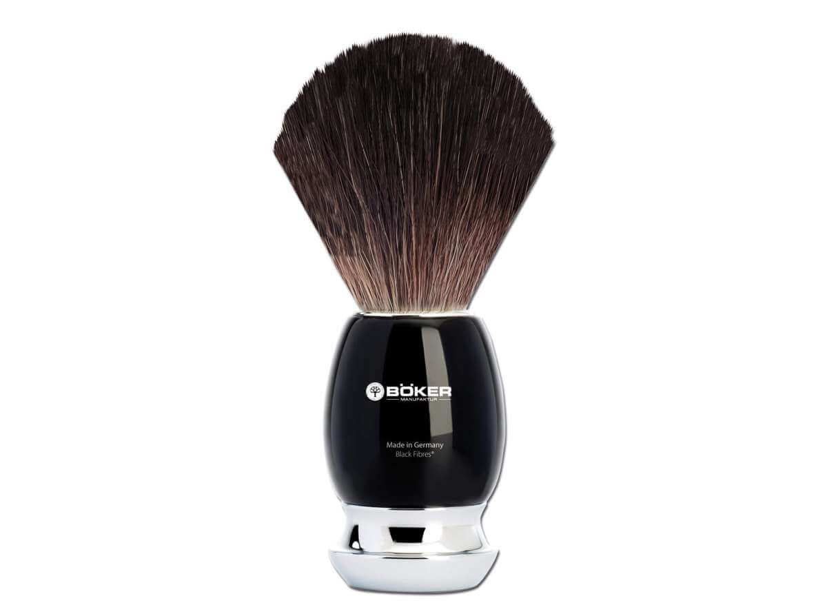 Boker Classic Black Shave Brush Synthetic Fiber