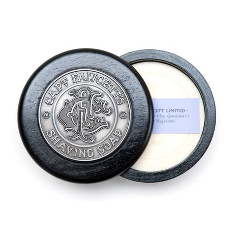 Captain Fawcett's - Luxurious Shaving Soap in a Wooden Bowl