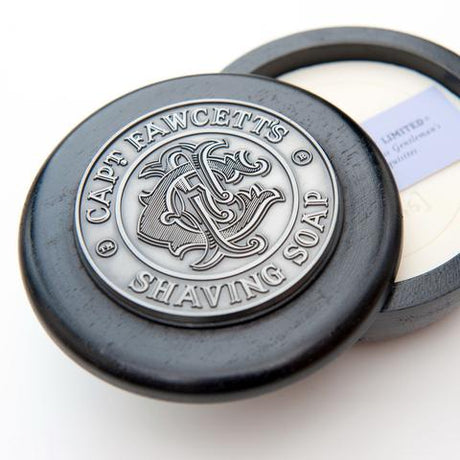 Captain Fawcett's - Luxurious Shaving Soap in a Wooden Bowl