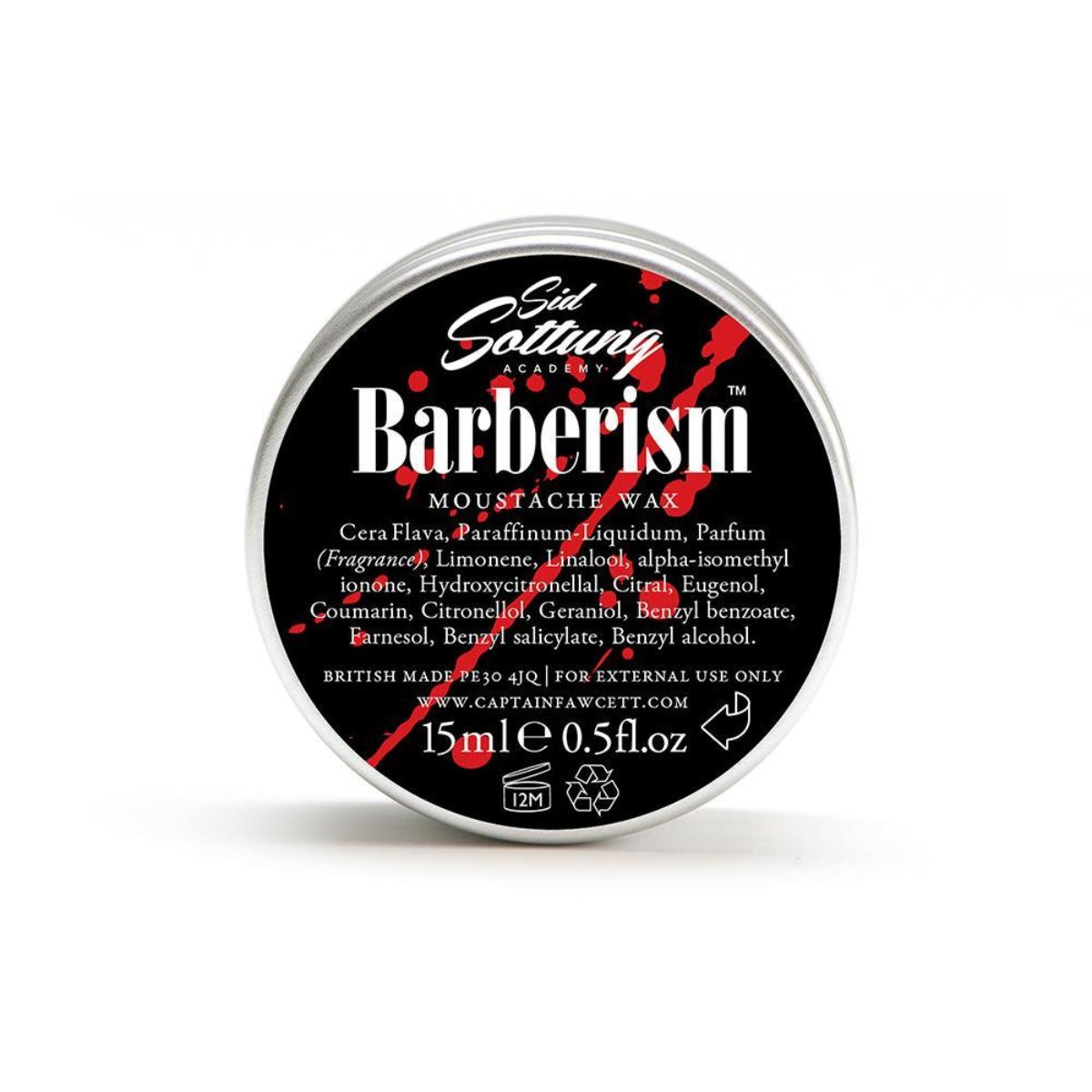 Captain Fawcett's Barberism Moustache Wax 15ml 0.5oz