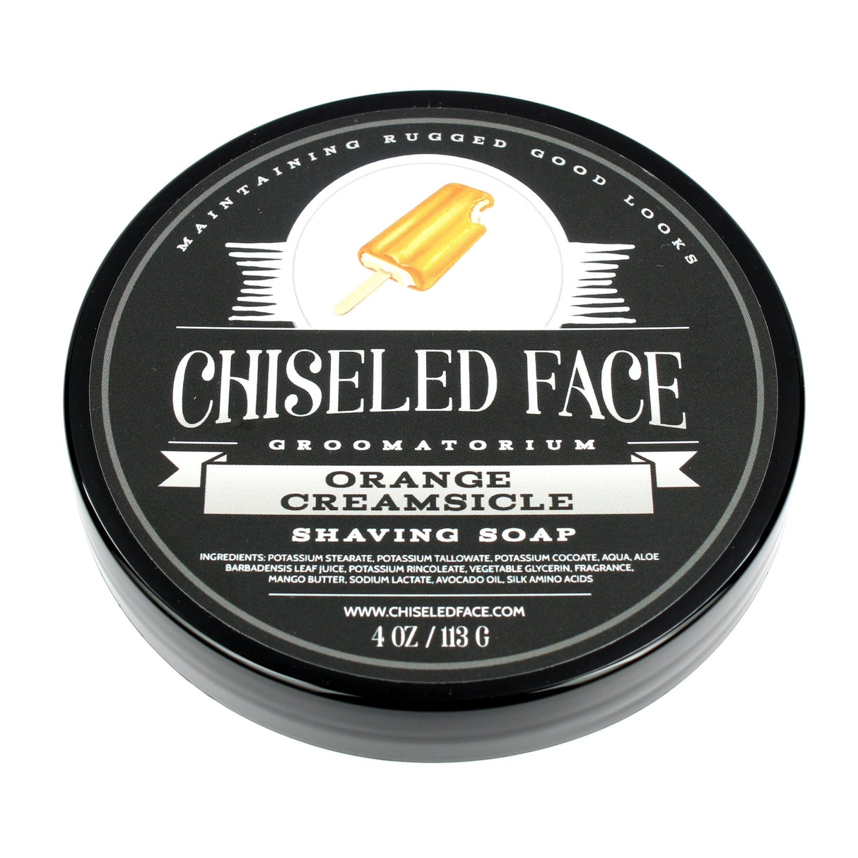 Chiseled Face - Orange Creamsicle with Menthol - Shave Soap