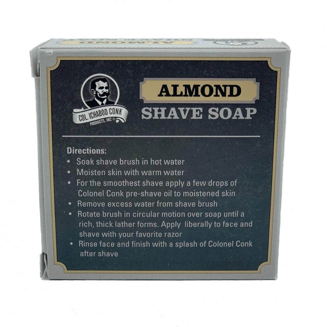 Col. Conk Almond Super Bar Glycerine Shave Soap 3.15 oz