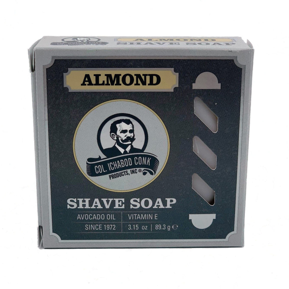 Col. Conk Almond Super Bar Glycerine Shave Soap 3.15 oz