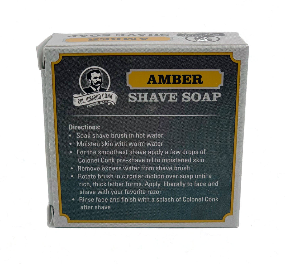 Col. Conk Amber Glycerine Shave Soap 2oz.