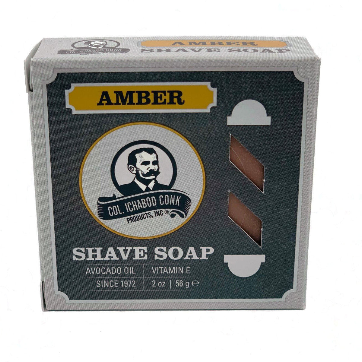 Col. Conk Amber Glycerine Shave Soap 2oz.