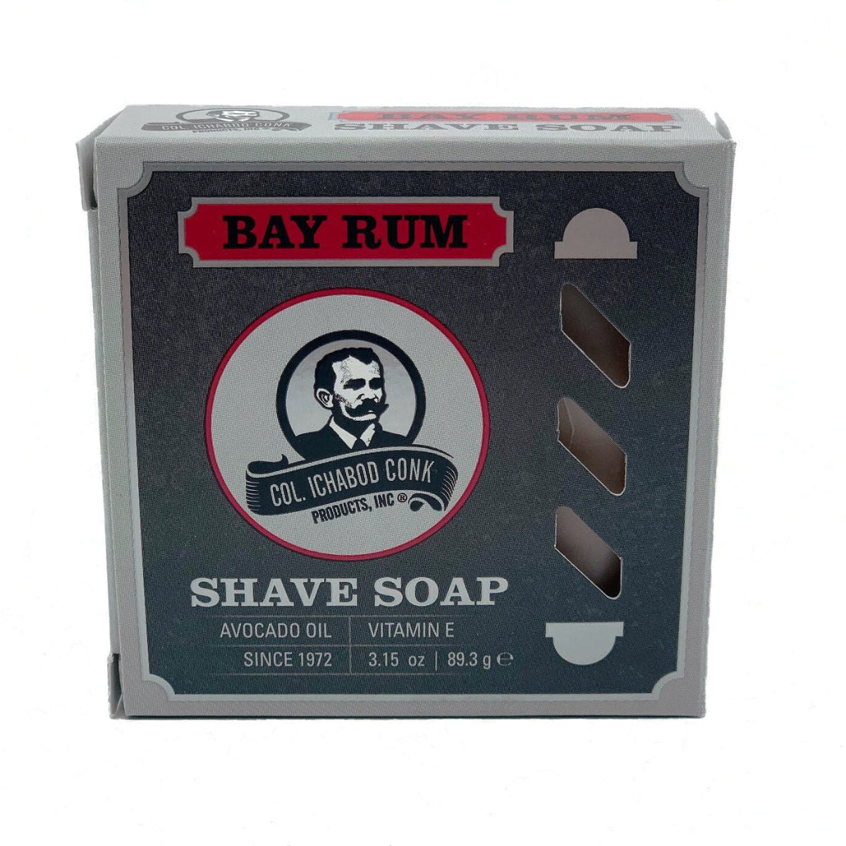 Col. Conk Bay Rum Super Bar Glycerine Shave Soap 3.15oz