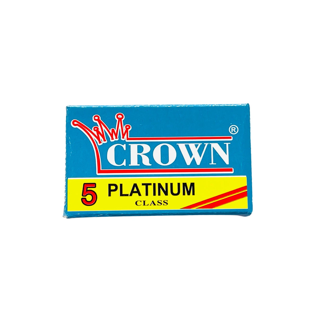 Crown - Platinum Double Edge Razor Blades - 5 Pack 1 pack of 10 blades Coating - Platinum Country of Origin - Egypt Manufacturer - Crown