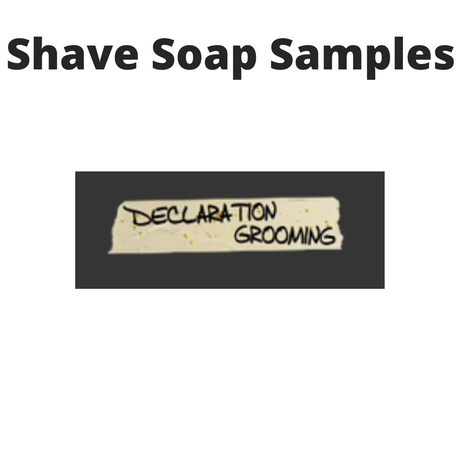 Declaration Grooming. - Shave Soap Samples - 1/4oz