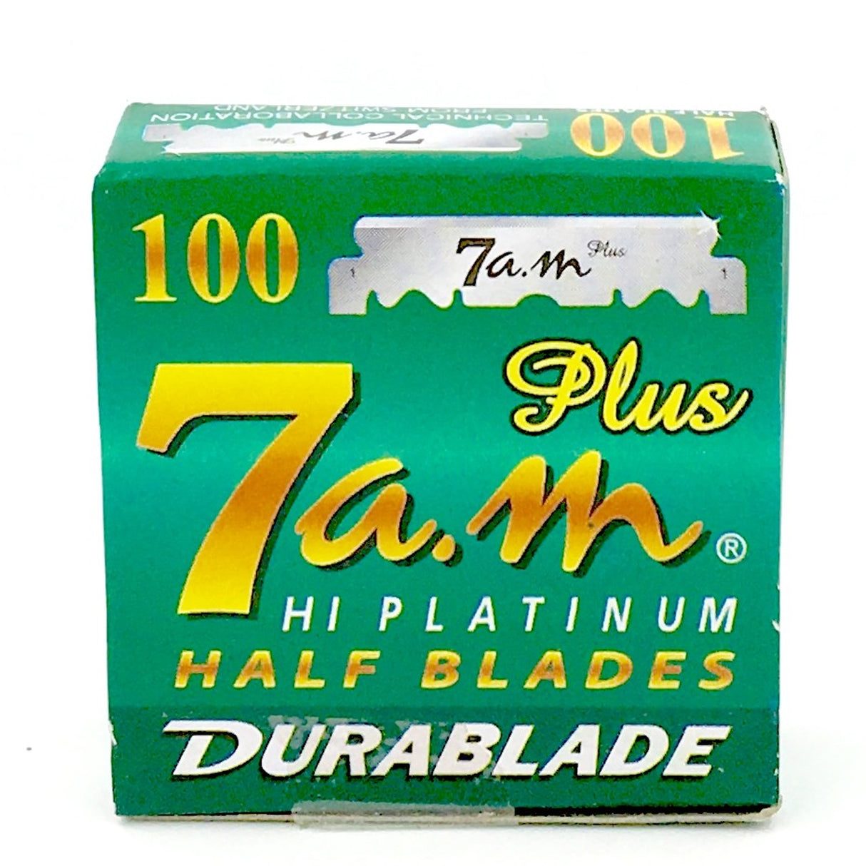 Durablade - 7AM Plus Hi Platinum Saloon Half DE Blades - 100 Pack