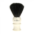 Edwin Jagger 21P17 Imitation Ivory Shaving Brush (Black Synthetic)