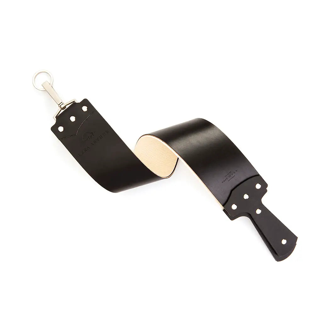 Ezra Arthur - 3" Black English Bridle Razor Strop
