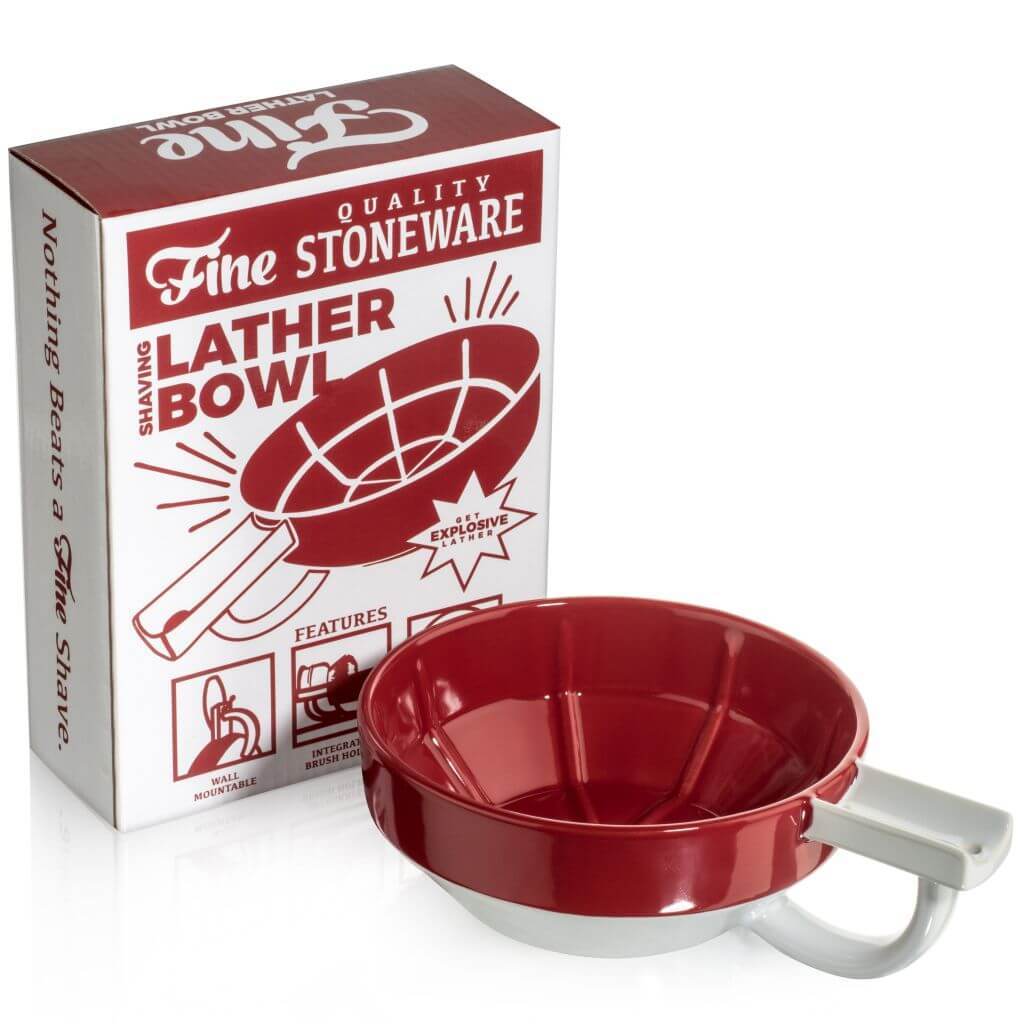 Fine Accoutrements - Lather Bowl - Red & White