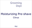 Grooming Dept. - Moisturizing Pre-shave - Citrus