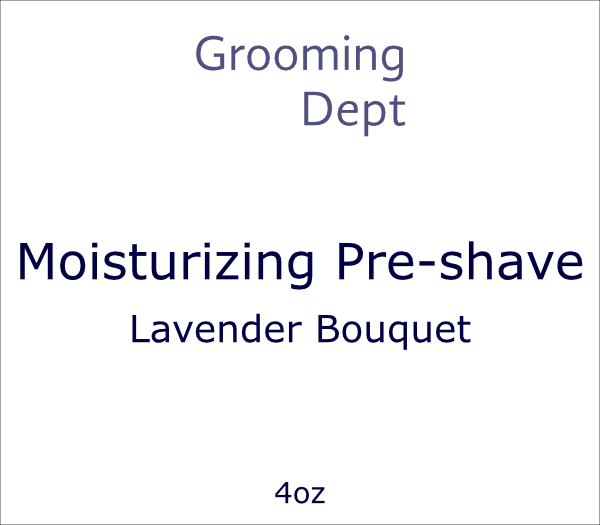 Grooming Dept. - Moisturizing Pre-shave - Lavender Bouquet
