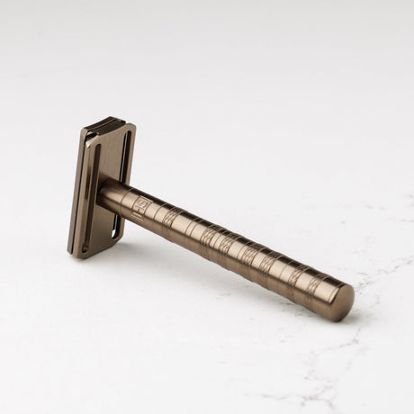 Henson Shaving - New Beveled Edge Aluminum AL13 Double Edge Safety Razor - Tan