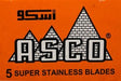 Lord - Asco Orange Double Edge Razor Blades – Super Stainless - Pack of 5 Blades
