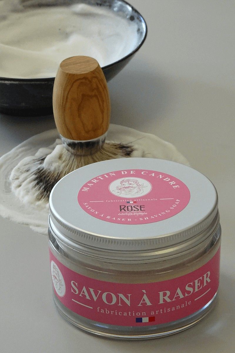Martin de Candre Rose Shaving Soap 200g - Artisan Soap & 100% Vegan Description LIMITED EDITION Martin de Candre Rose Shaving Soap Of all the Rose scented products around this is truest to what a Rose scent should smell like, it’s pungent, sensual and pleasing. A scent for all seasons and occasions that men and women of all ages will appreciate. Martin de Candre Shaving Soaps are made in rural France by artisan soap makers that take an obvious pride in the work they do.
