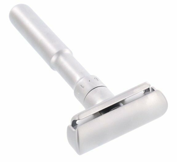 Merkur Futur Matte Chrome Adjustable Double Edge Safety Razor
