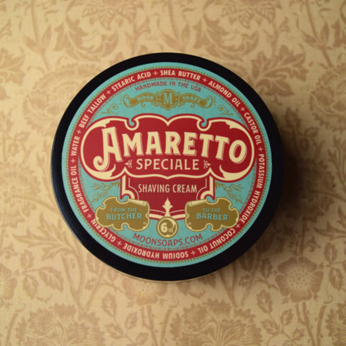 Moon Soaps Amaretto Speciale Shaving Cream 6oz
