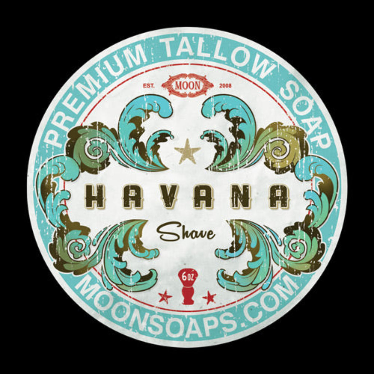 Moon Soaps Havana Shaving Soap 6oz