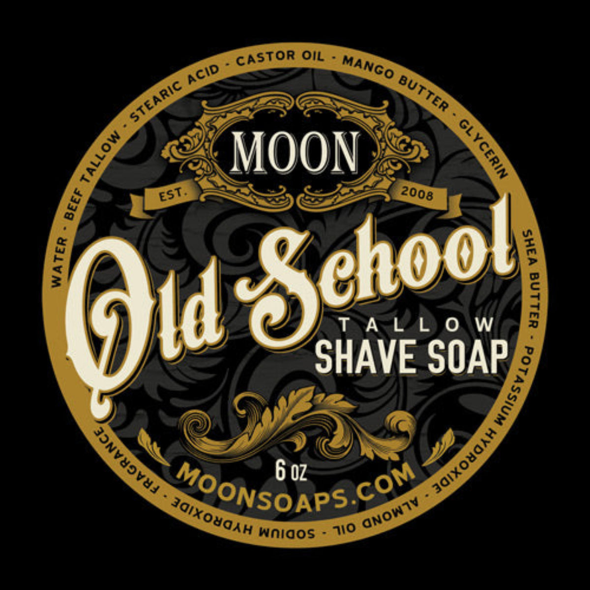 Moon Soaps Old School Shaving Soap 6oz