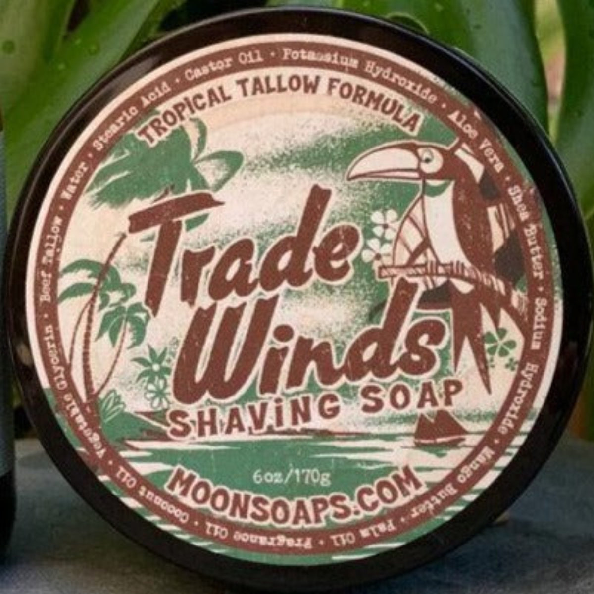 Moon Soaps Trade Winds Shaving Soap 6oz
