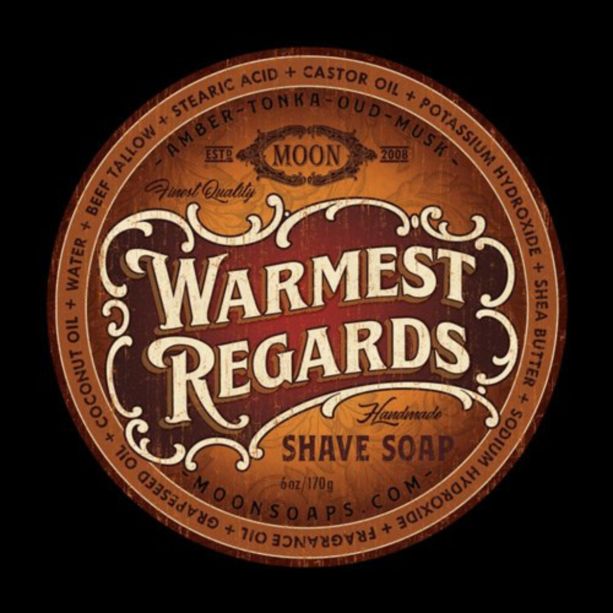 Moon Soaps Warmest Regards Shaving Soap 6oz