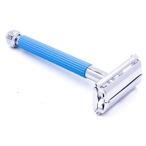 Parker - 29L Blue Long Handle Butterfly Open Safety Razor