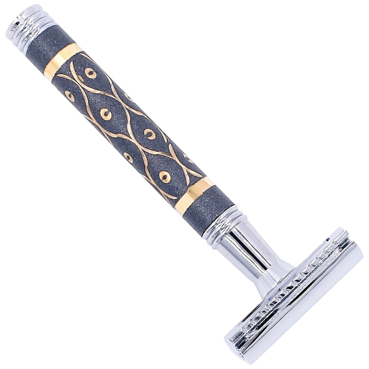 Parker - 65R Gray And Gold Super Heavyweight Safety Razor