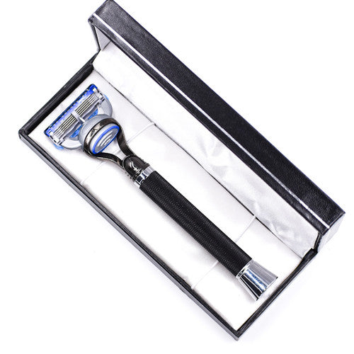 Parker - Black Fusion Razor with Aggressive Grip Handle