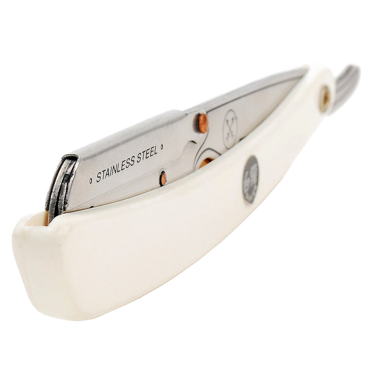Parker SRW White Stainless Steel Shavette Straight Razor