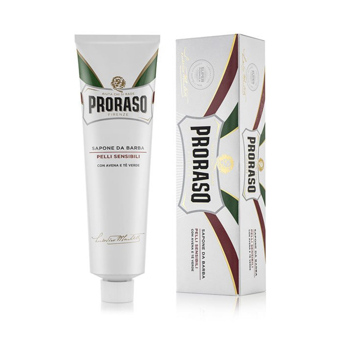 Proraso White Shaving Cream Tube for Sensitive Skin 150ml