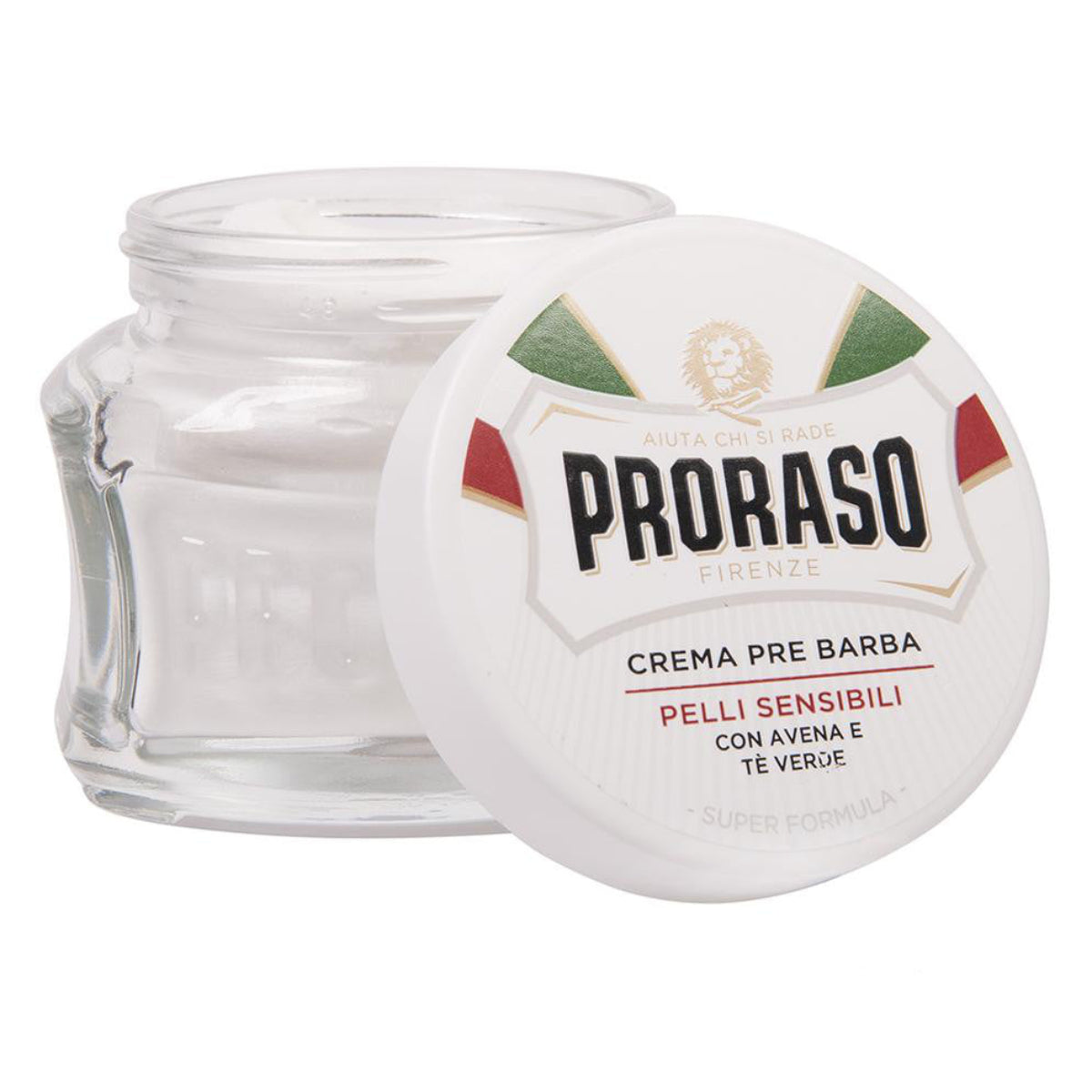 Proraso Pre-Shave Cream Sensitive Skin Formula 100ml Glass Jar