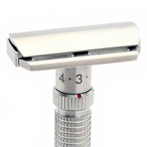 Rex Supply Co. - Adjustable Stainless Steel DE Razor - Ambassador Rex Supply Co. presents “The Ambassador,” the company’s premier double edge safety razor that customizes your shaving experience in both closeness and comfort. This product was developed by wet shaving enthusiasts to deliver a fully customizable shaving experience.