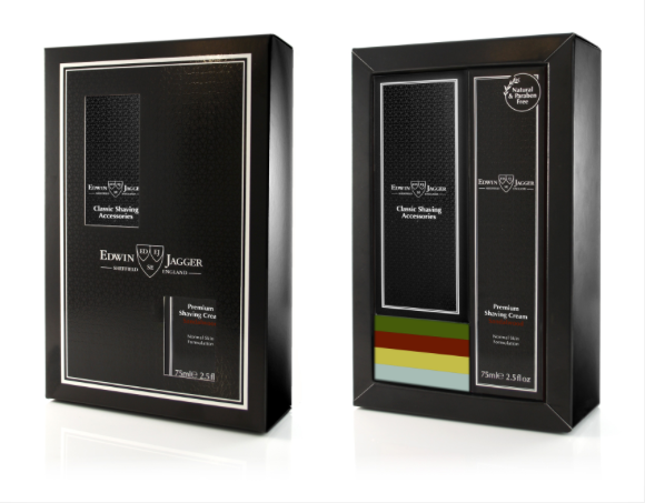 Edwin Jagger DE86 Safety Razor And Sandalwood Shaving Cream 2.5 Ounce Set