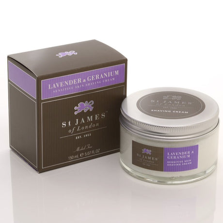 St. James of London - Shaving Cream Jar - Lavender & Geranium