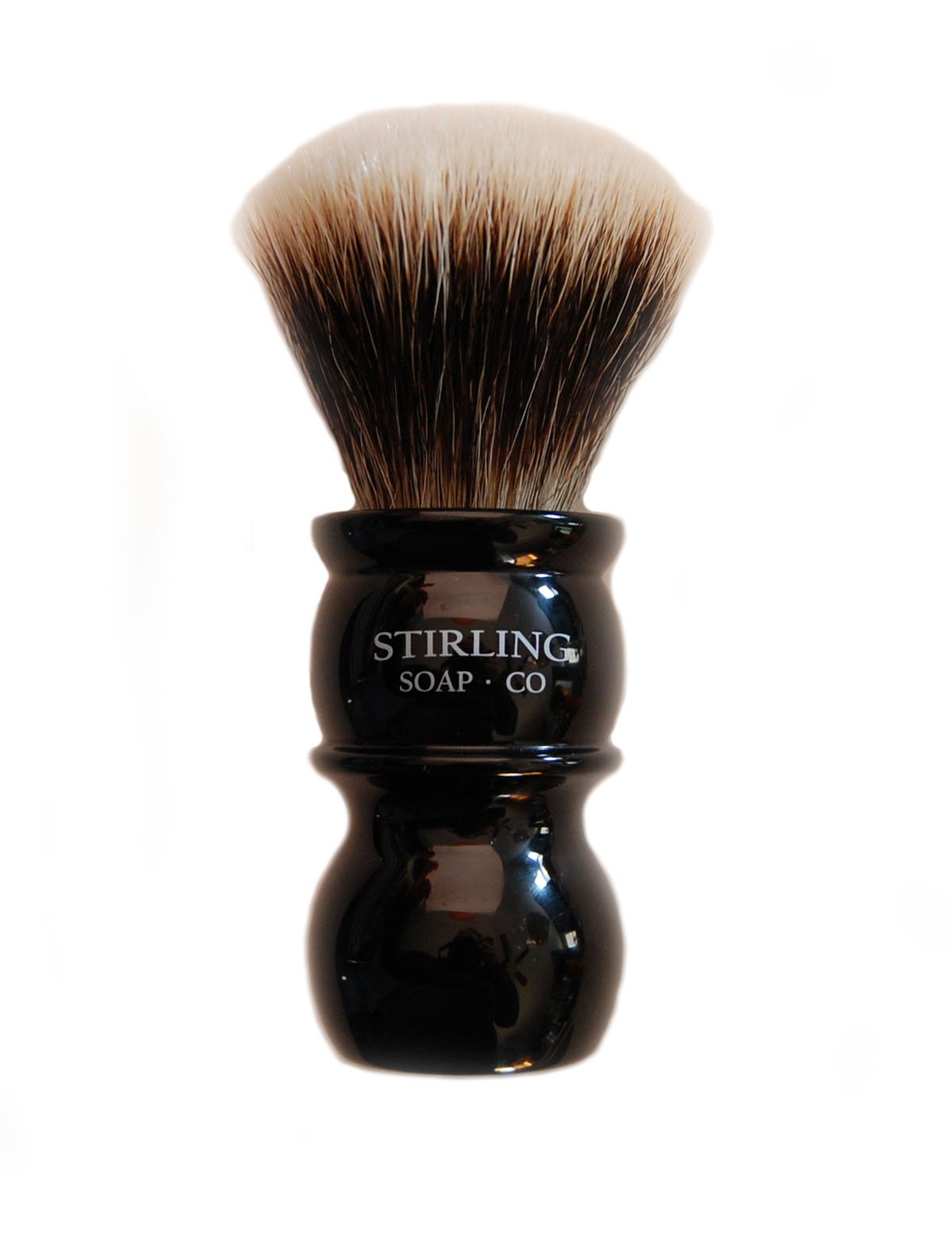 Stirling Soap Company - Finest Badger Shaving Brush - 24mm Fan Knot (Black)