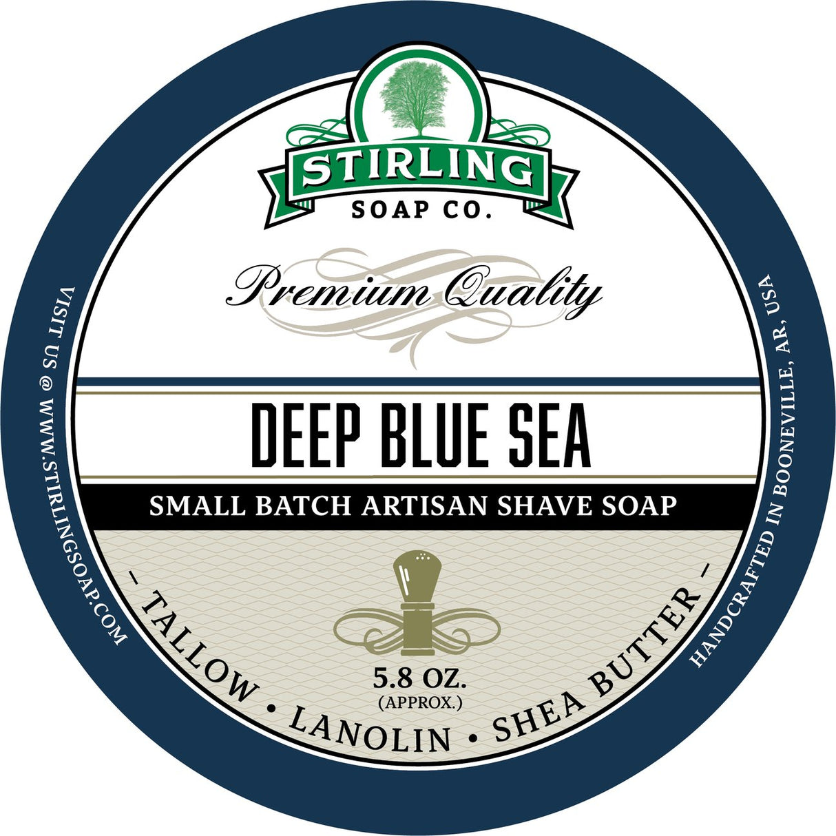 Stirling Soap Company - Shave Soap - Deep Blue Sea