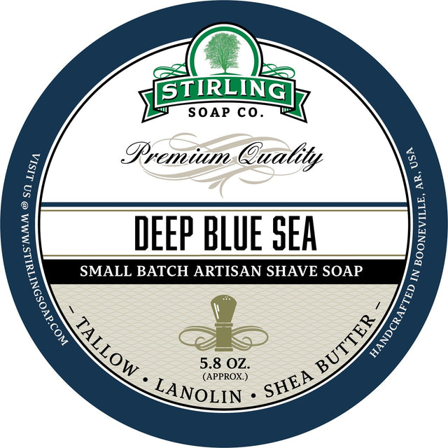 Stirling Soap Company - Shave Soap - Deep Blue Sea