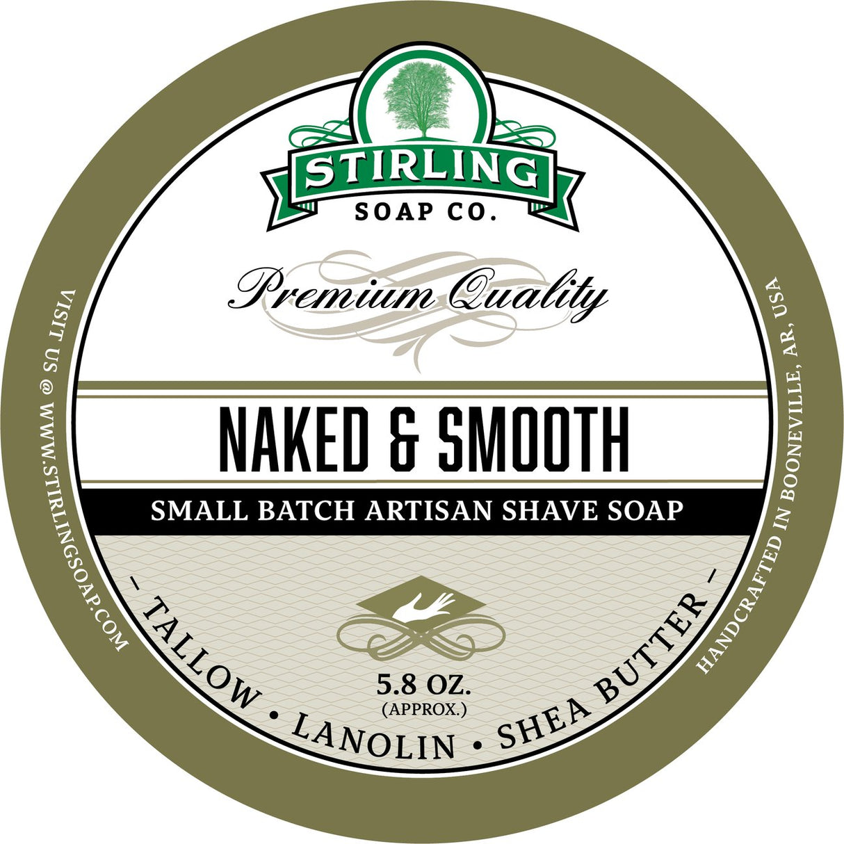 Stirling Soap Company - Shave Soap - Naked & Smooth