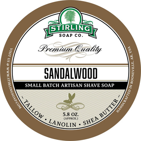 Stirling Soap Company - Shave Soap - Sandalwood