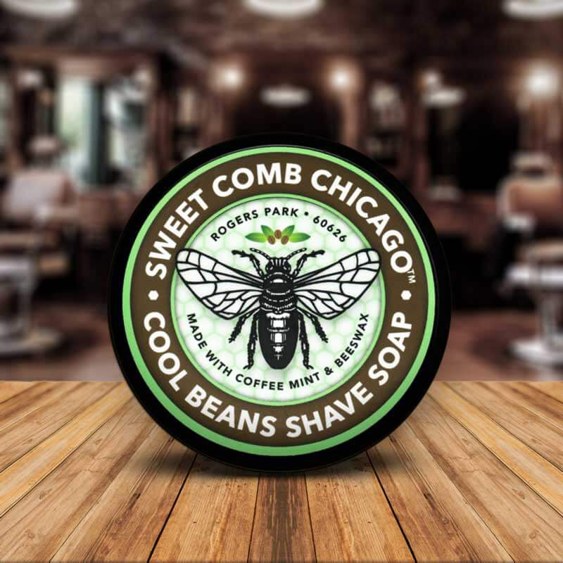 Sweet Comb Chicago All Natural Cool Beans Shave Soap