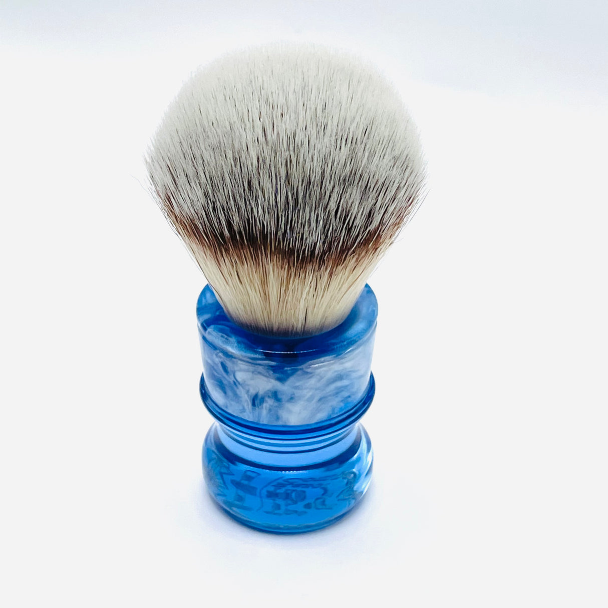 TRC - 24mm Blue Pearl Acrylic - Synthetic Shave Brush