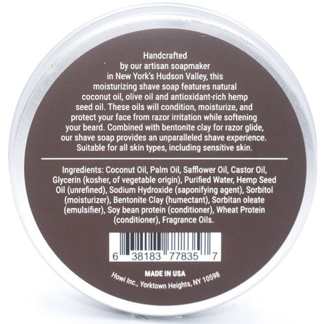 Taconic - Shaving Soap With Hemp Seed Oil - Bay Rum