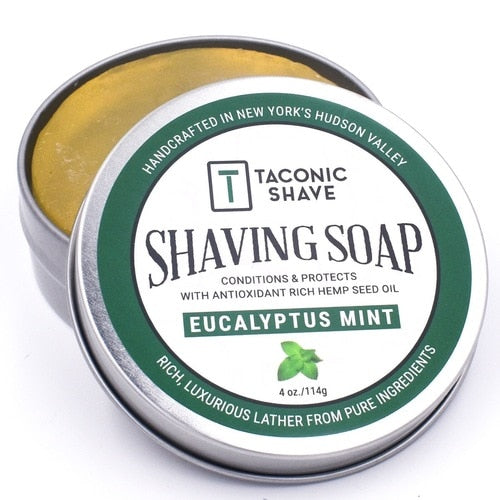 Taconic - Shaving Soap With Hemp Seed Oil - Eucalyptus Mint