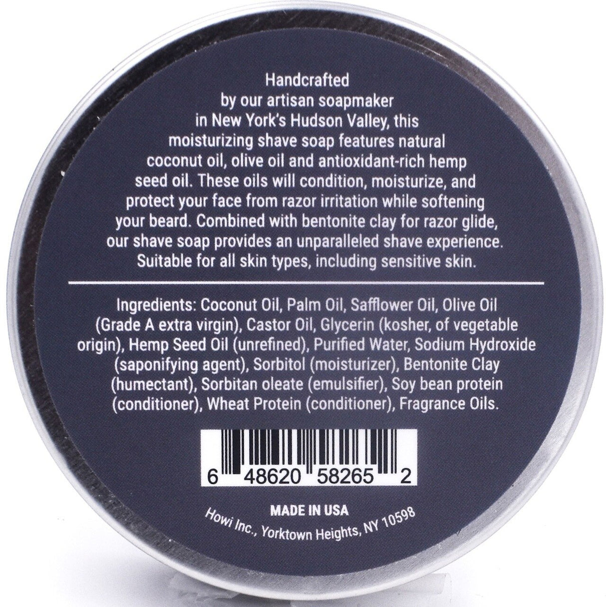 Taconic - Shaving Soap With Hemp Seed Oil - Excalibur