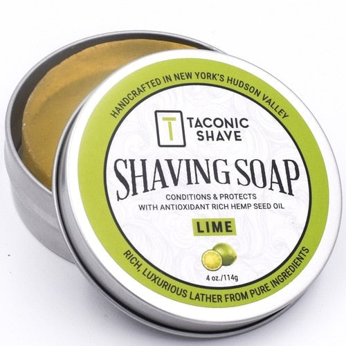 Taconic - Shaving Soap With Hemp Seed Oil - Lime